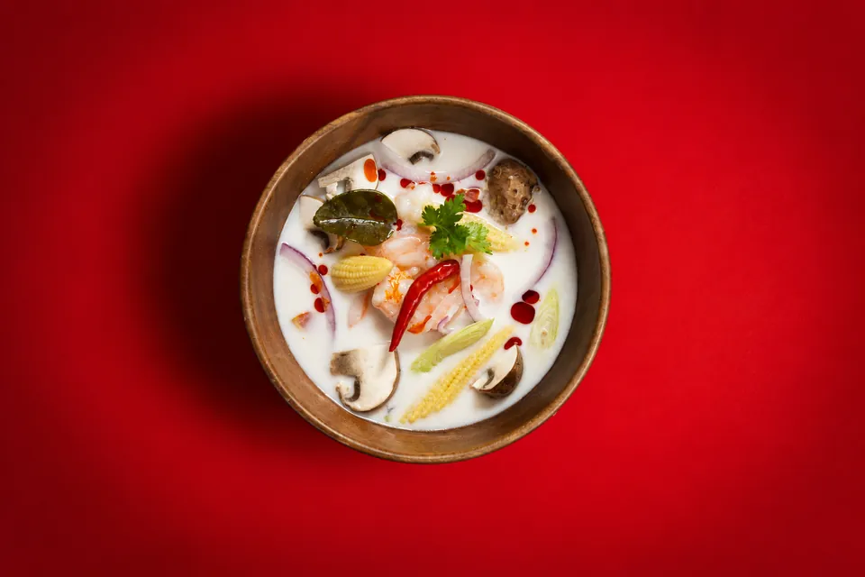 Soupe tom kha Kapunka au lait de coco